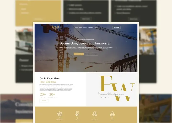 Fenix Workforce professional services website